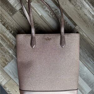 Kate Spade Metallic Brown Tote Bag